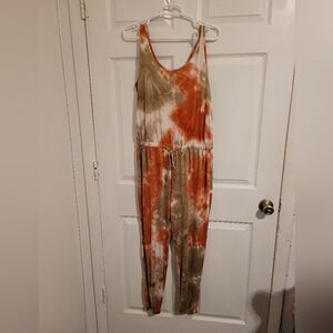 Week & tie dye jumpsuit